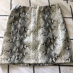 Wild Honey Snakeskin Skirt